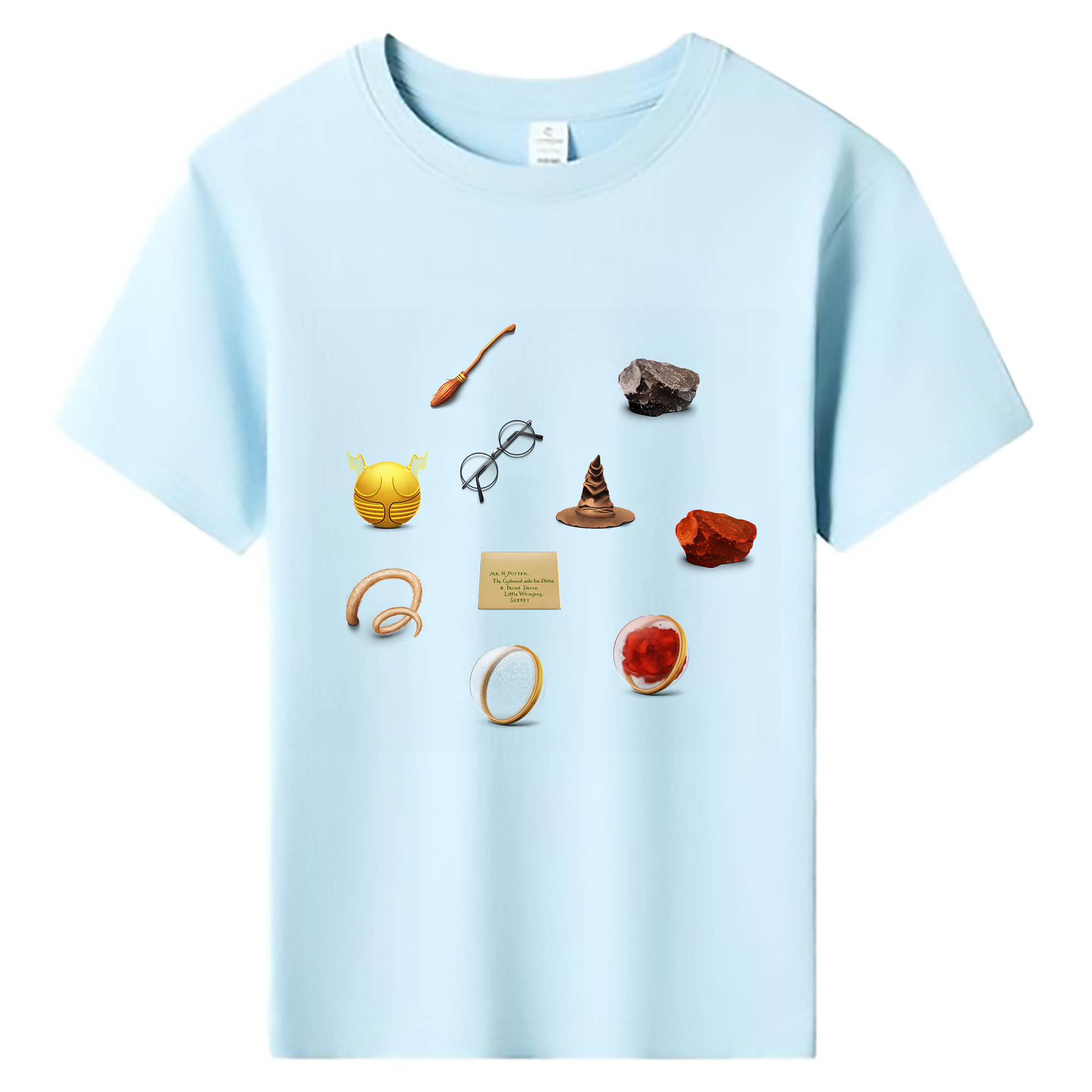 （画像用） Harry Potter ハリー・ポッターシリーズ 綿100％キッズTシャツ（フロントプリント）